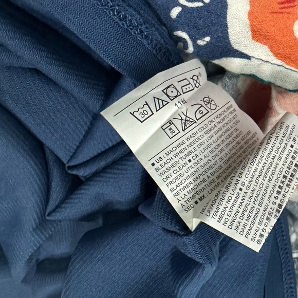 OLD NAVY FLORAL SHIFT MINI DRESS Size M Women 3/4 Sleeve Lined Cottagecore Tunic - Picture 7 of 8